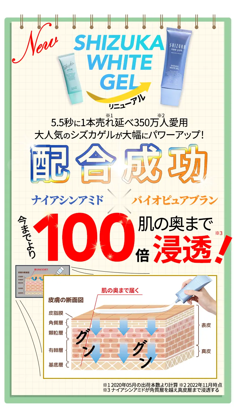 公式】シズカホワイトゲル｜シズカニューヨーク